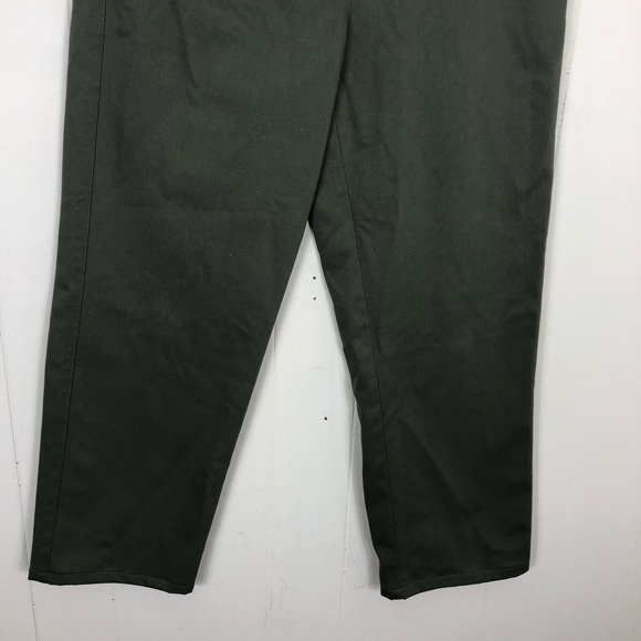 L.L. Bean Green Classic Fit Straight Leg Twill Pants Sz 6 - Picture 10 of 13